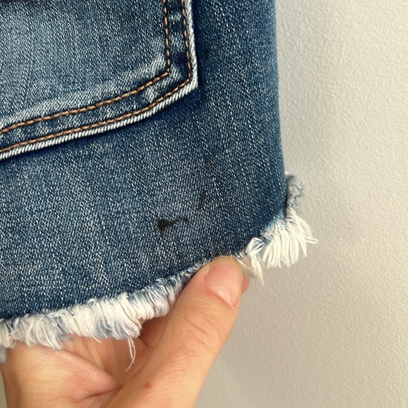 American eagle distressed blue midi denim shorts - Picture 4 of 4